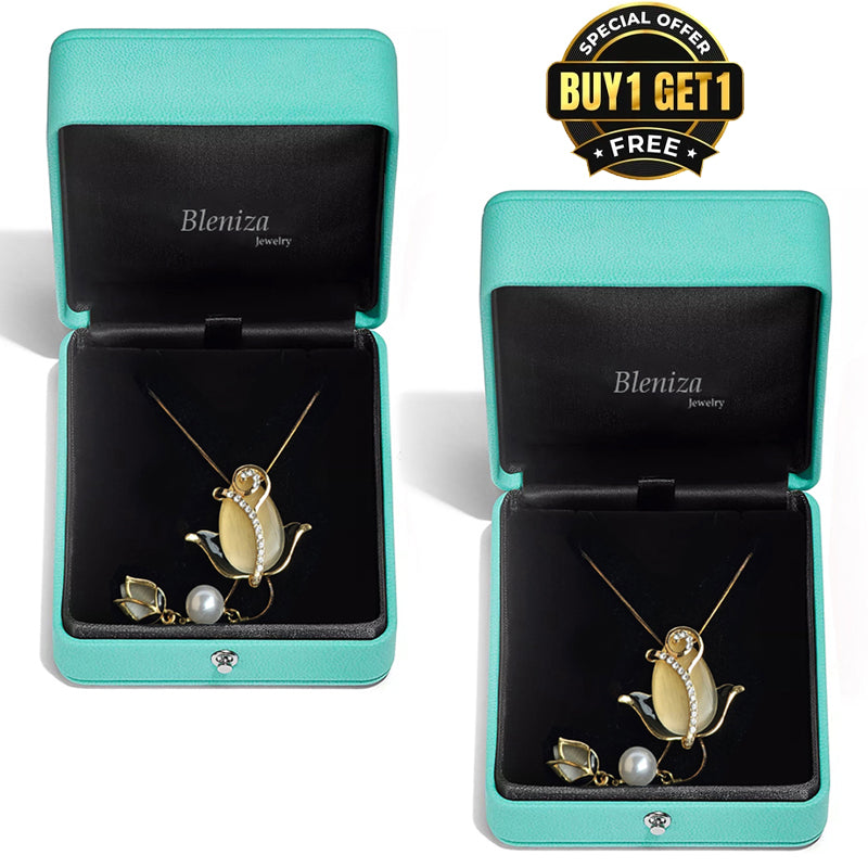 π₯ Limited-time offer: Get 2 tulip and opal necklaces for the price of 1