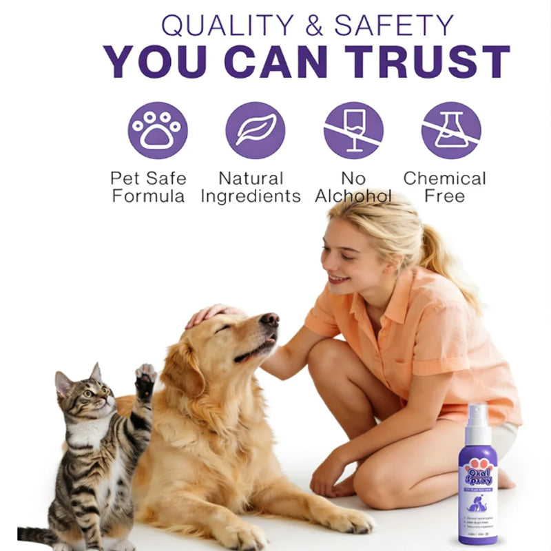 Pet Dental Care Spray – Fresh Breath & Easy Oral Care for Dogs & Cats