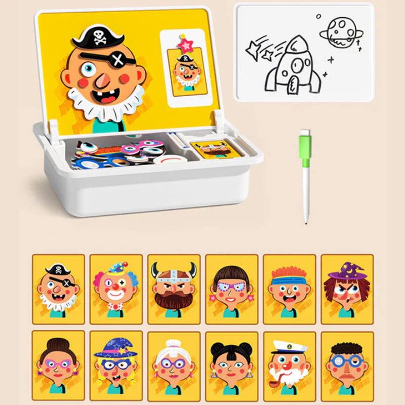 🎅Christmas Sale 50% OFF🎁Magnetic Puzzle Box for Kids with Game and Drawing Board