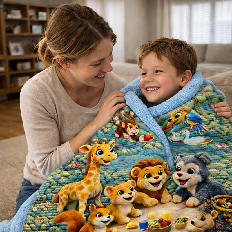 🎁3D Blanket: Little Friends Adventures