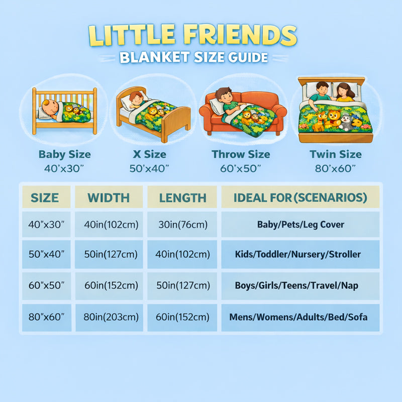 🎁3D Blanket: Little Friends Adventures