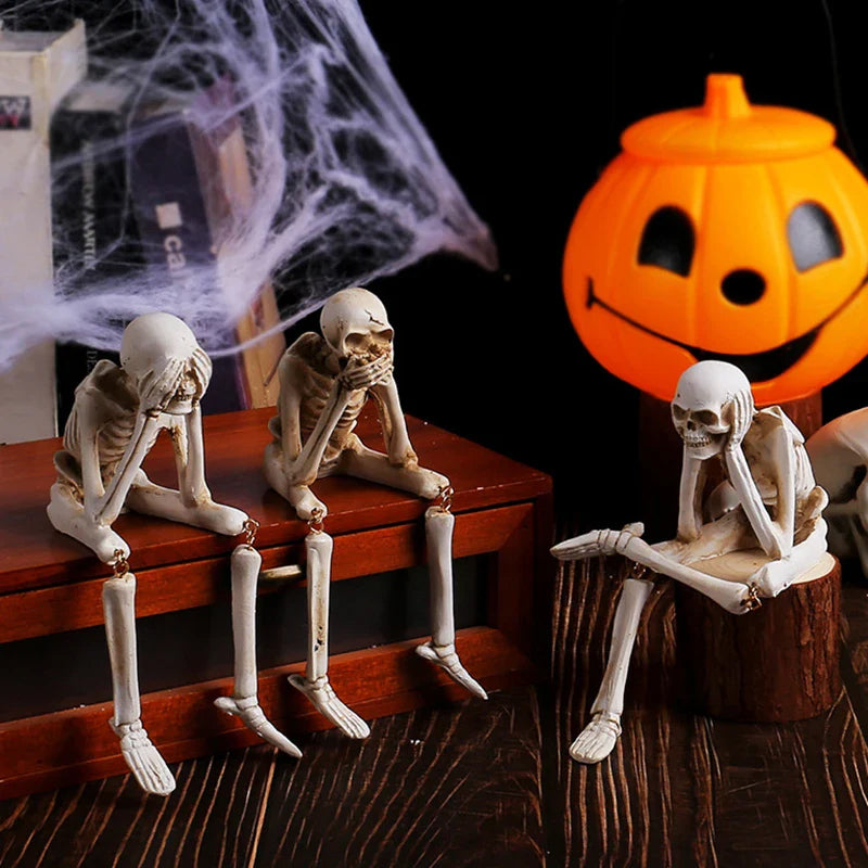 🎃👻💀 Halloween Fireplace Simulation Skull