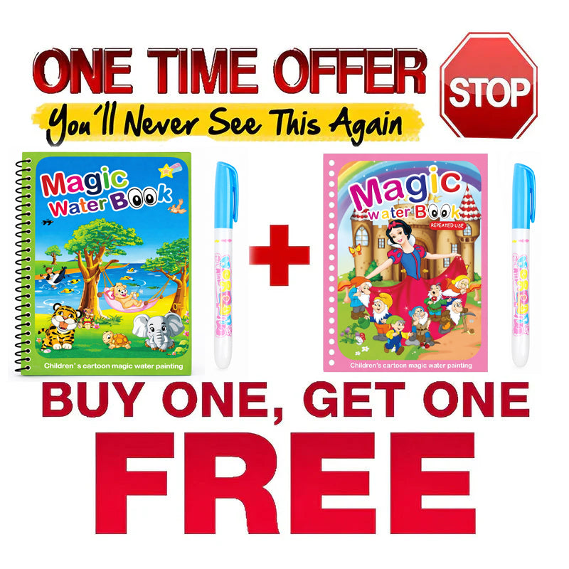 🎉Special offer get 2 Magic Water Drawing Coloring Book for the price of 1🎉