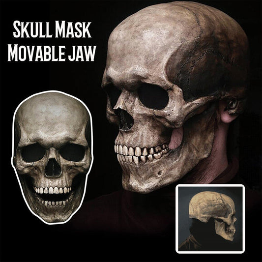 Máscara de calavera con mandíbula móvil 2 💀