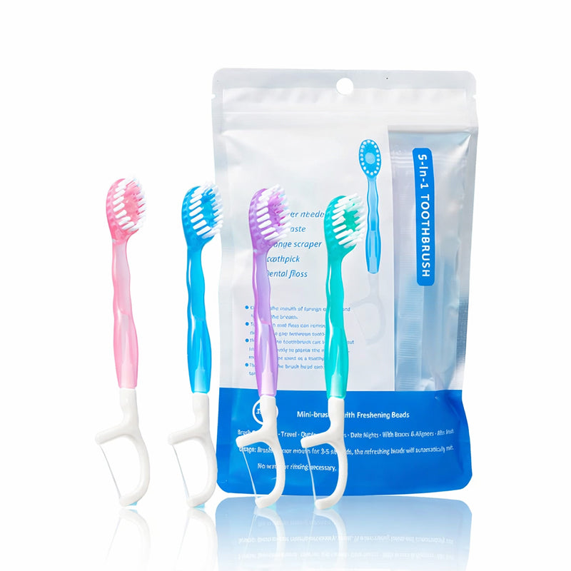 FreshBrush™ 5-in-1 Mini Toothbrush Set