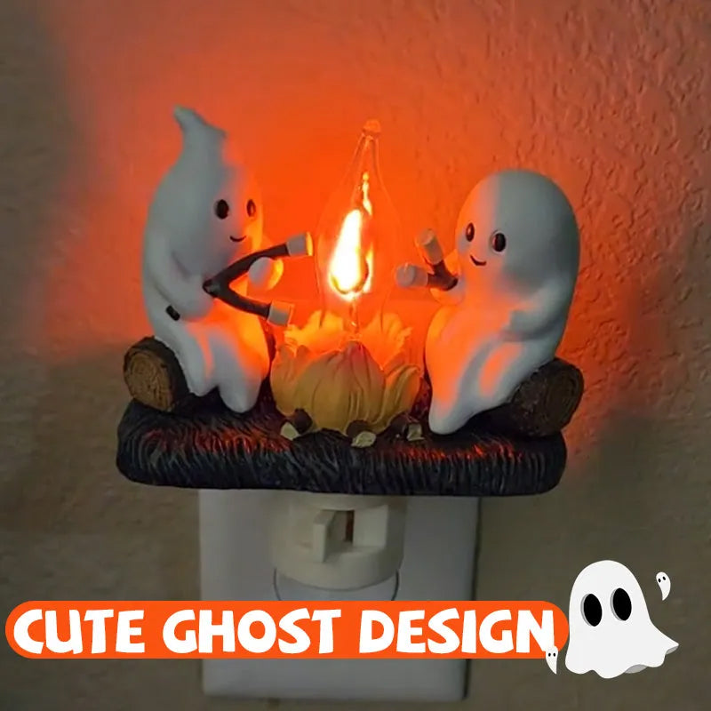 👻 Ghost Campfire Flickering Nightlight