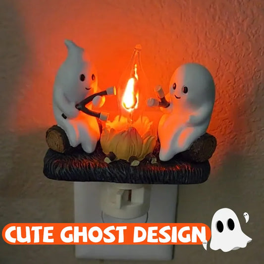 👻 Ghost Campfire Flickering Nightlight