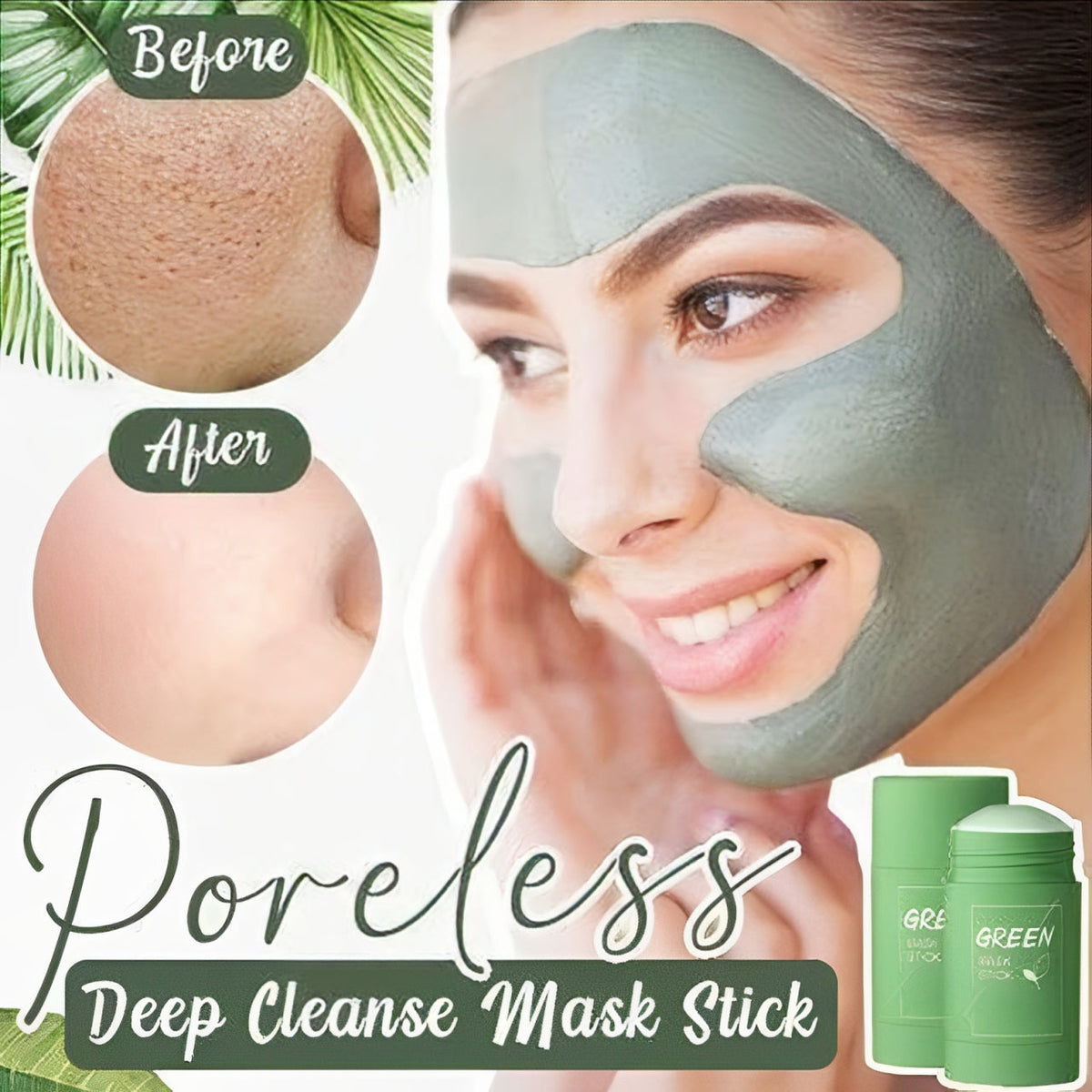 🎉[Offre spéciale] Obtenez 2 masques au thé vert nettoyants en profondeur pour le prix d'1🎉