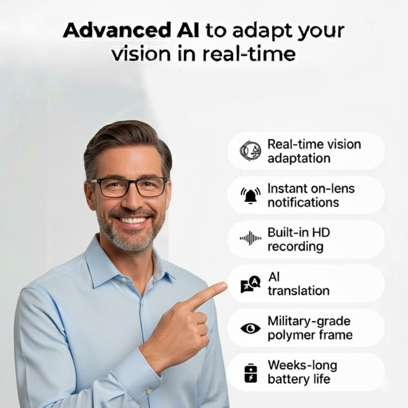 VisionPro™ AI-Powered Adaptive Glasses