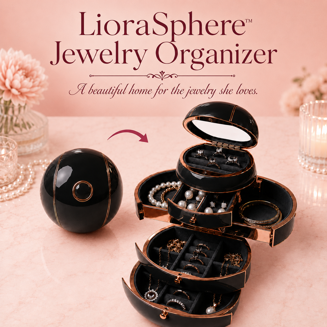 LioraSphere™ Jewelry Organizer