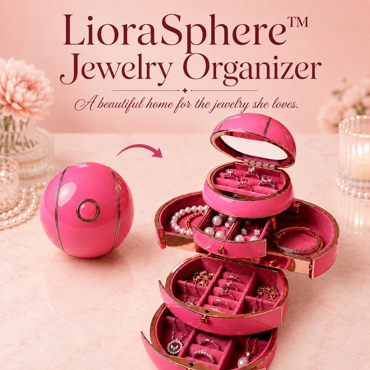 LioraSphere™ Jewelry Organizer
