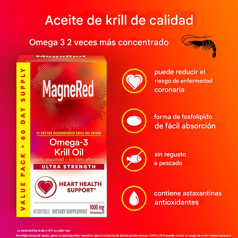 🎉[Oferta especial] ¡Consigue tu segundo frasco de Omega 3s - Fish & Krill Oil (60 cápsulas blandas) con envío gratis!🎉