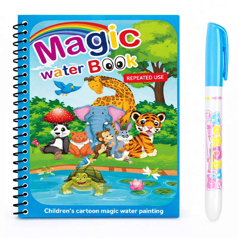 🐳✨Magic Water Drawing Coloring Book,🎁