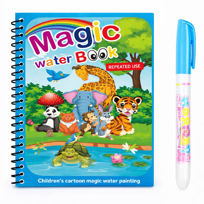 🐳✨Magic Water Drawing Coloring Book,🎁