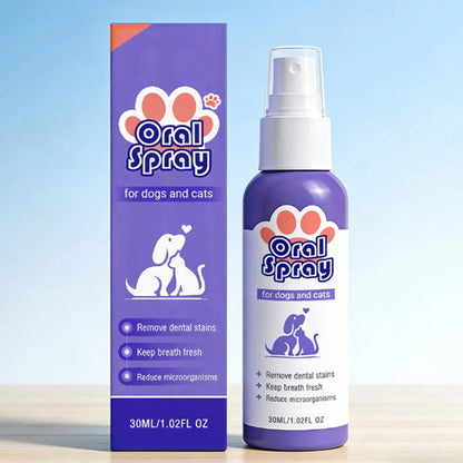 Pet Dental Care Spray – Fresh Breath & Easy Oral Care for Dogs & Cats