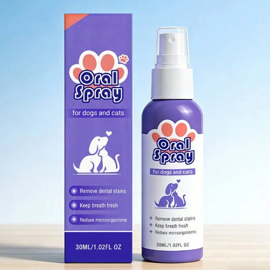 Pet Dental Care Spray – Fresh Breath & Easy Oral Care for Dogs & Cats