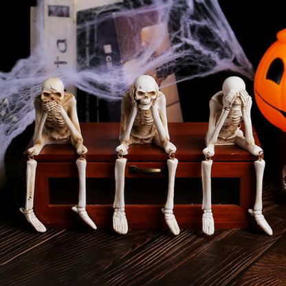 🎃👻💀 Halloween Fireplace Simulation Skull