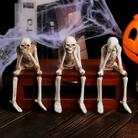 🎃👻💀 Halloween Fireplace Simulation Skull