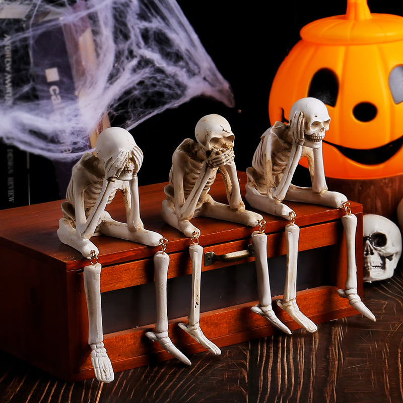 🎃👻💀 Halloween Fireplace Simulation Skull
