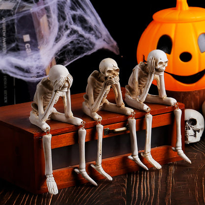 🎃👻💀 Halloween Fireplace Simulation Skull