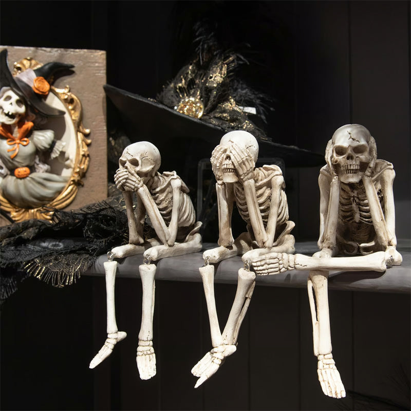 🎃👻💀 Halloween Fireplace Simulation Skull