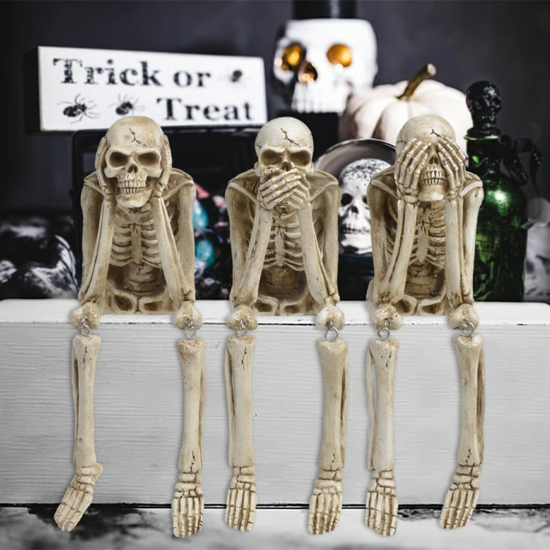 🎃👻💀 Halloween Fireplace Simulation Skull