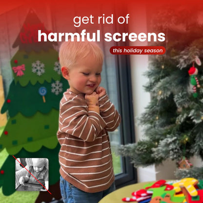 The best gift for children: felt Christmas tree