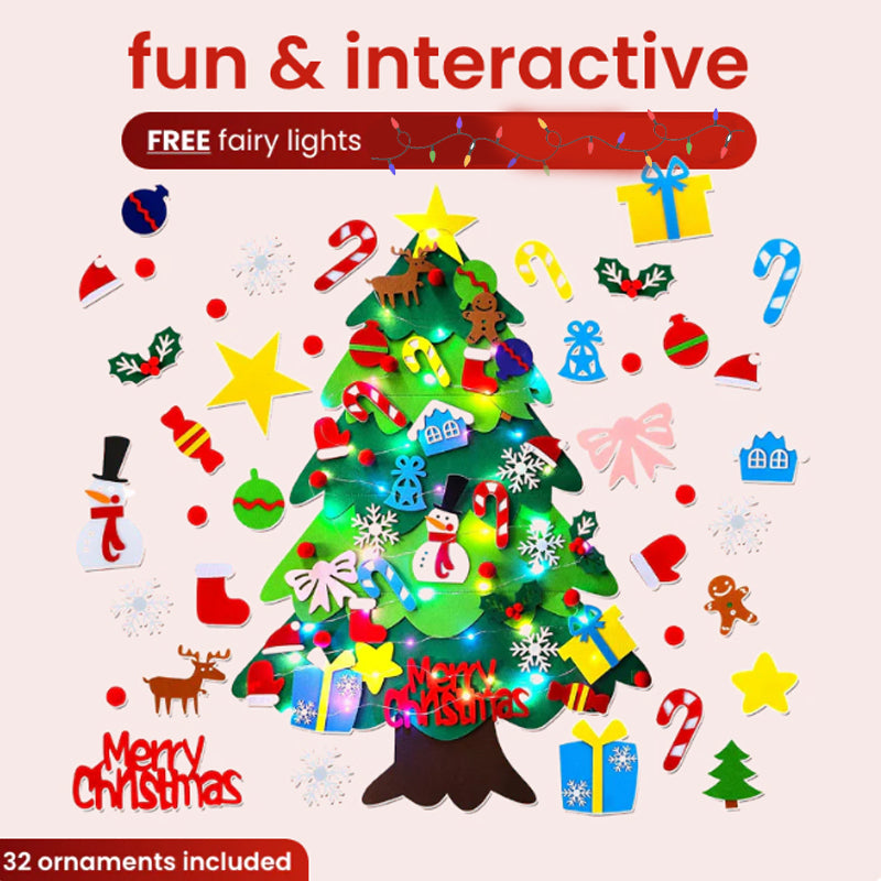 The best gift for children: felt Christmas tree