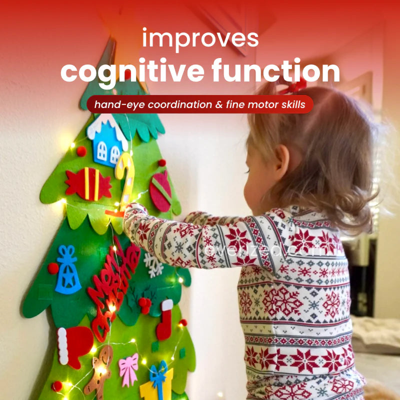 The best gift for children: felt Christmas tree