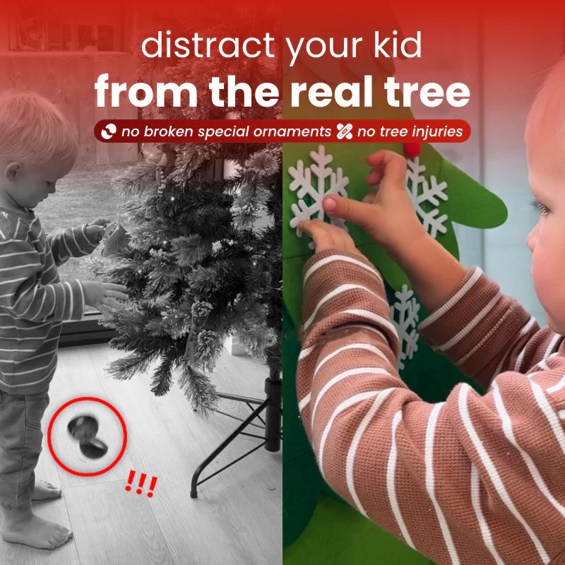 The best gift for children: felt Christmas tree