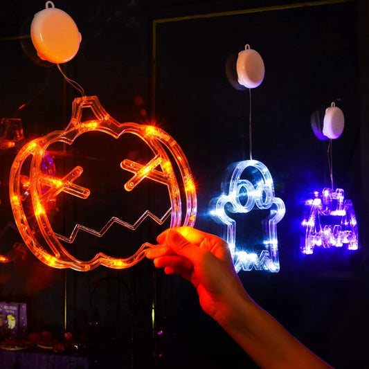 🔥👻 Halloween Window Hanging Lights