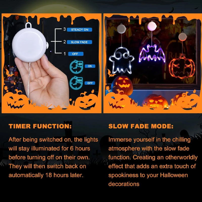🔥👻 Halloween Window Hanging Lights