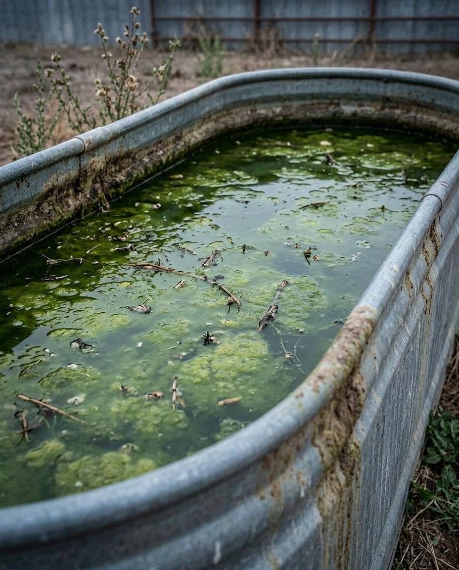 Poll contaminated and algae-ridden